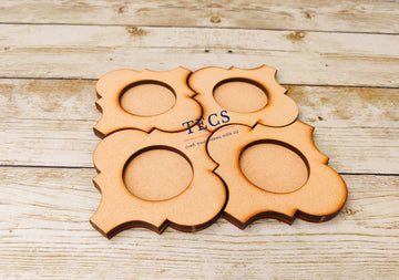 Damask Tea Light Candle Holder